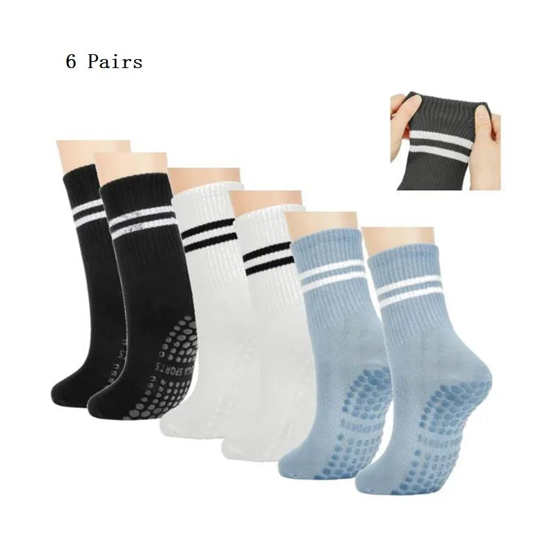 Pilates & Yoga Socks with Non-Slip Grips