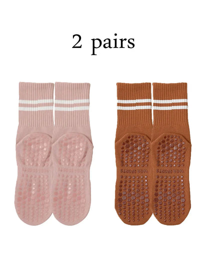 Pilates & Yoga Socks with Non-Slip Grips