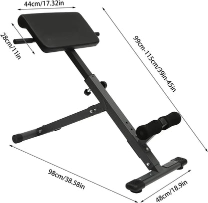 Adjustable Roman Chair Hyperextension Bench