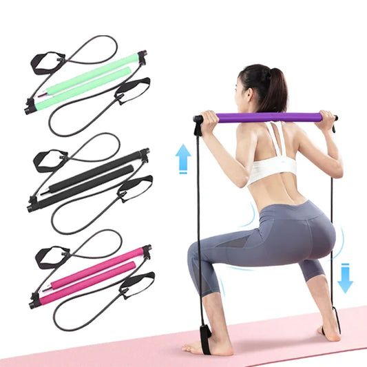 Pilates Resistance Bar with Bands