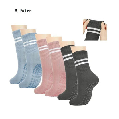 Pilates & Yoga Socks with Non-Slip Grips