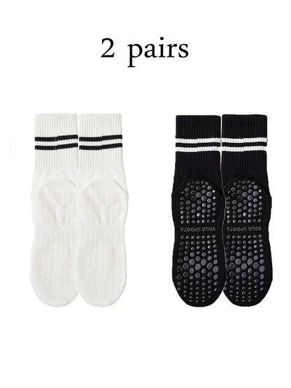 Pilates & Yoga Socks with Non-Slip Grips