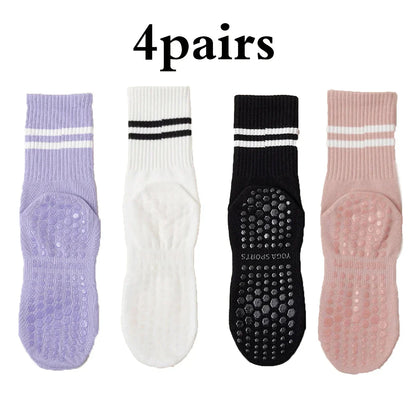 Pilates & Yoga Socks with Non-Slip Grips
