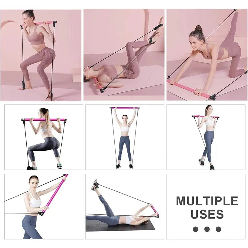 Pilates Resistance Bar with Bands