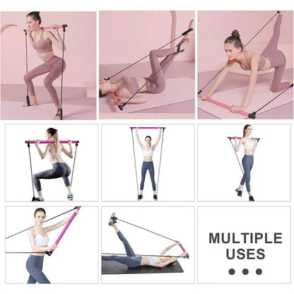 Pilates Resistance Bar with Bands