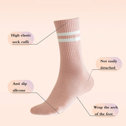Pilates & Yoga Socks with Non-Slip Grips
