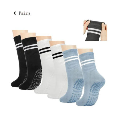 Pilates & Yoga Socks with Non-Slip Grips