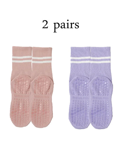 Pilates & Yoga Socks with Non-Slip Grips