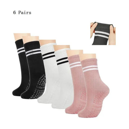 Pilates & Yoga Socks with Non-Slip Grips