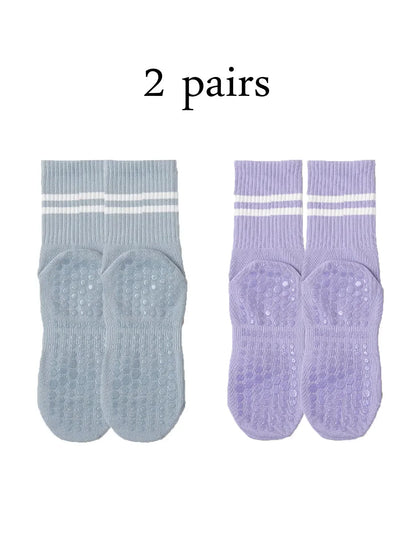 Pilates & Yoga Socks with Non-Slip Grips