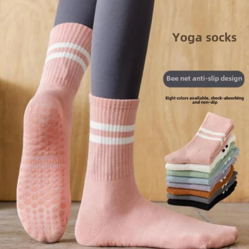 Pilates & Yoga Socks with Non-Slip Grips